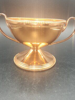 Vintage Copper Trophy Bowl with Handles
